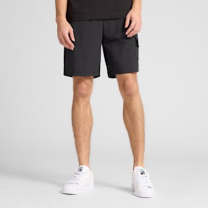 Essentials Men's 8" Woven Cargo Shorts, PUMA Black, extralarge